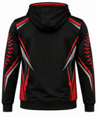 Custom Black Red Softball Hoodie – Wholesale Team Pullover Hoodie for Clubs