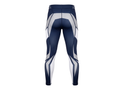 Custom BJJ Spats Compression Tights – Navy White MMA Grappling Teamwear for Wholesale Buyers