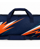 Custom Handball Team Duffle Bag – Navy Orange Sports Bag for Wholesale Buyers