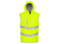 Kensington Hooded Gilet B2B Low MOQ Reflective Showerproof Gilet Yellow Workwear