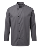 Long Sleeve Chef Jacket Grey | B2B Low MOQ Hospitality Workwear Manufacturer
