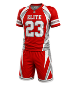 Red & White Custom Football Uniform – Wholesale Bulk Team Kit, Low MOQ, B2B Performance Apparel