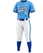 Custom Blue Softball Uniform Set – Home & Away Jersey and Pants for Wholesale Teams