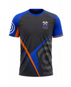 Custom Axe Throwing Championship Shirt – Black Blue Team Jersey