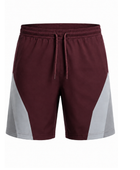 Custom Bowling Shorts – Maroon & Gray, Wholesale, Low MOQ, Bulk Sportswear