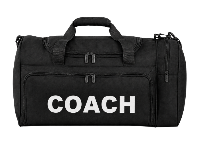 Coach Printed Holdall B2B Low MOQ Printed Workwear Bag Black Workwear front design preview