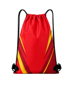 Custom Red Chase Tag Drawstring Bag – Sublimated Team Cinch Backpack | Wholesale