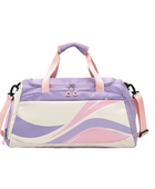 Custom Training and Lifestyle Duffle Bag | Wholesale Gym Team Bag | Lavender Pink White | Apparels Bridge
