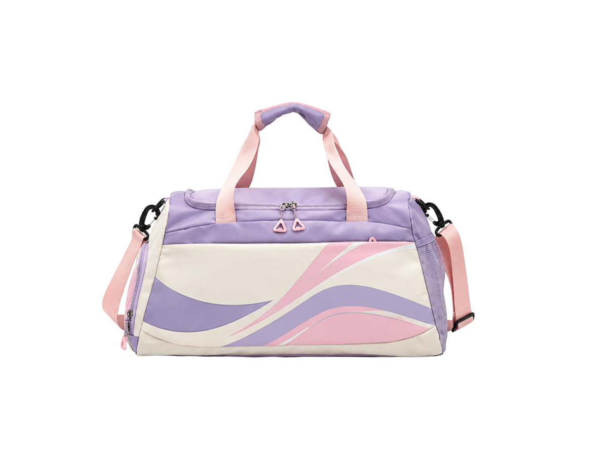 Custom Training Lifestyle Duffle Bag B2B Gym Team Bag Pink White Low MOQ