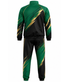 Custom Wrestling Warm-Up Set | Wholesale Wrestling Team Jacket and Pants | Green Black Gold | Apparels Bridge