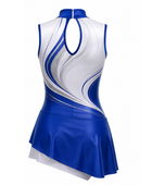 Custom Dance Team Uniform – Blue and White B2B Wholesale Low MOQ Performance Skirt Set