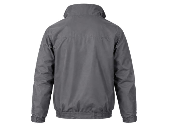 Security Workwear Jacket – Low MOQ B2B Waterproof Outerwear in Grey