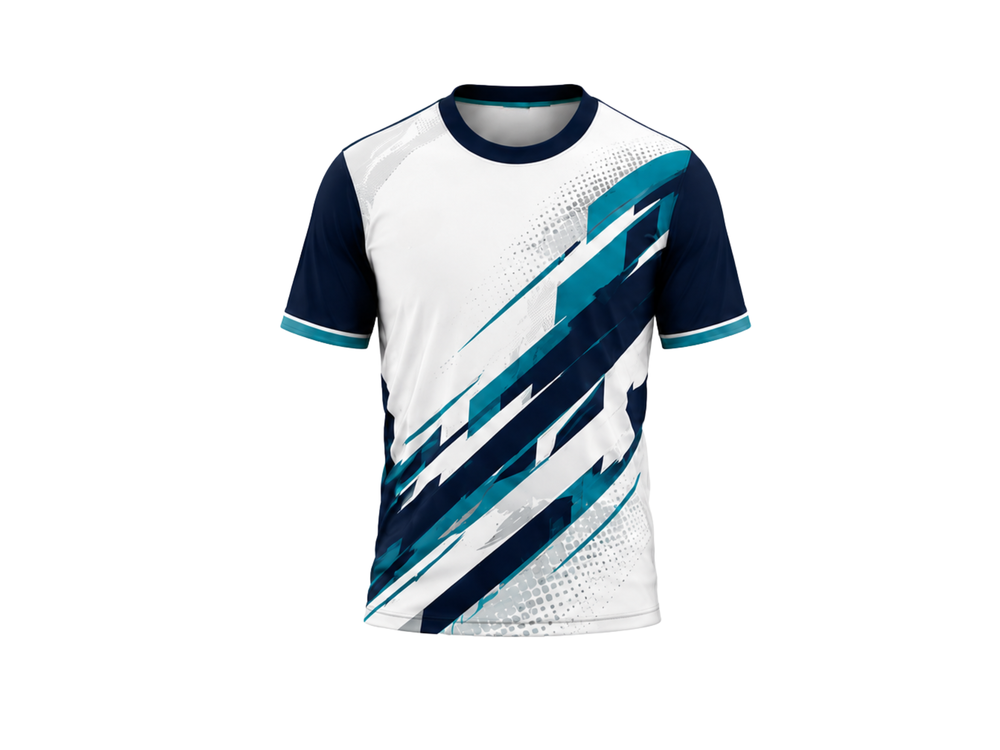 Dart Jersey Blue & Teal Team Uniform Wholesale Personalized Name & Number front design preview