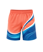Blue Orange and White Custom Swimming Jersey & Shorts Set – Team Swimwear Bulk / Wholesale / Low MOQ