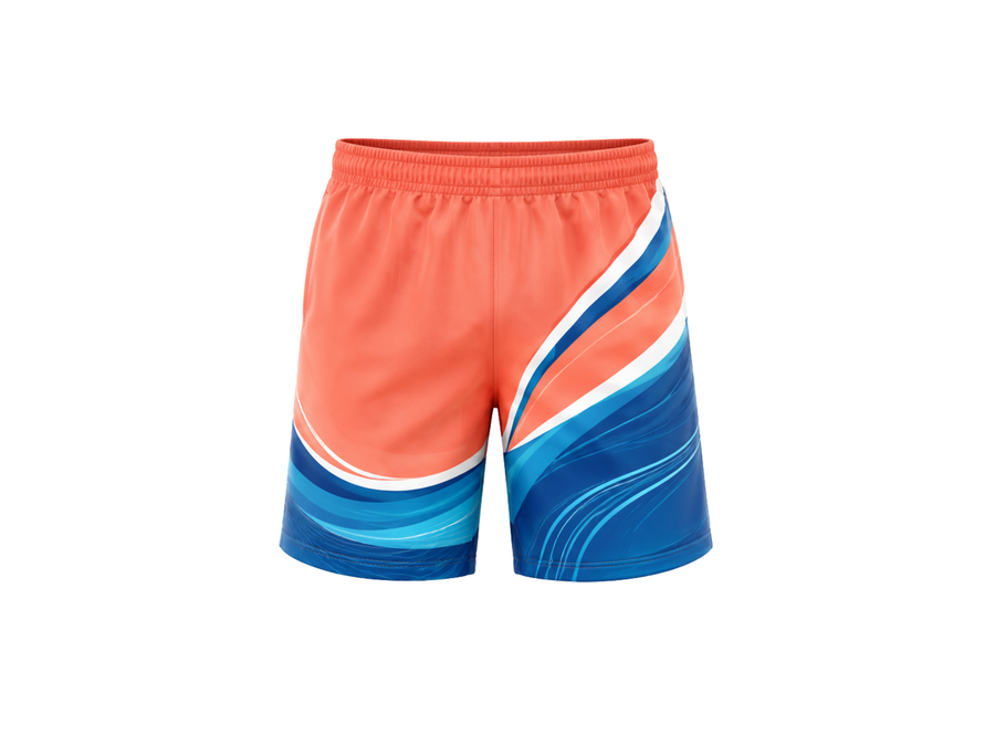 Blue Orange and White Custom Swimming Jersey & Shorts Set – Team Swimwear Bulk / Wholesale / Low MOQ design preview