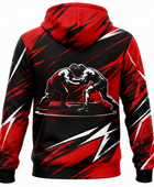 Custom Wrestling Hoodie | Wholesale Wrestling Team Hoodie | Red Black White | Apparels Bridge