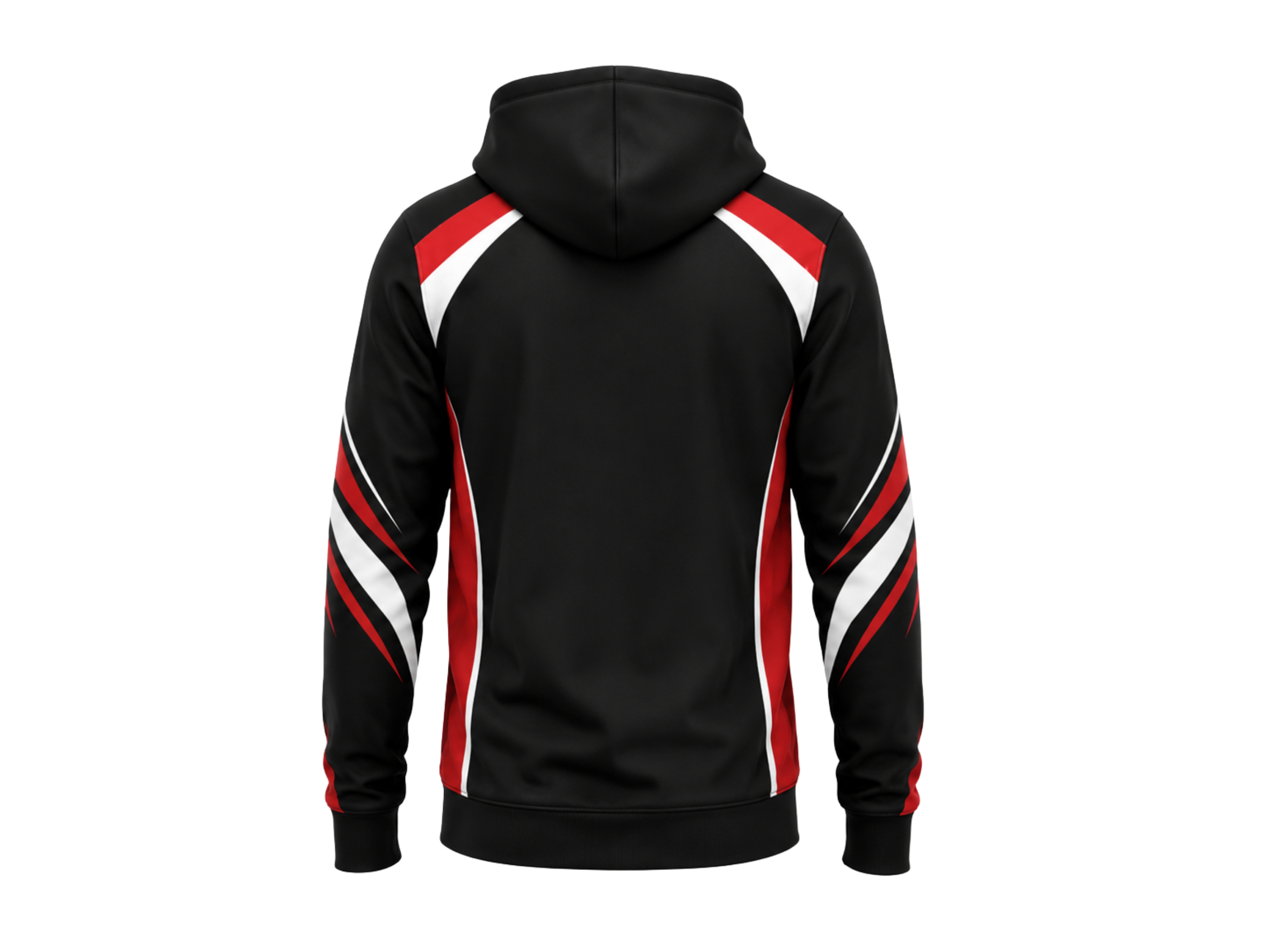 Custom Bowling Tournament Hoodie – Black Red White Sublimated Team Apparel