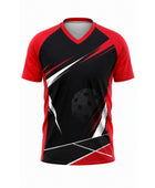 Custom Pickleball Jersey | Wholesale Pickleball Team Shirt | Black Red | Apparels Bridge