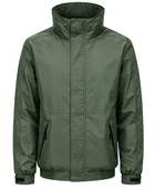 Waterproof Insulated Jacket – Low MOQ B2B Full-Zip Workwear in Green
