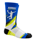Custom Handball Team Socks – Blue White Sports Socks for Wholesale Buyers