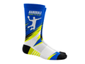 Custom Handball Team Socks – Blue White Sports Socks for Wholesale Buyers
