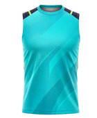 Custom Turquoise Football Practice Jersey – Sleeveless Soccer Training Vest