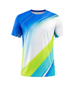 Custom White Blue Lacrosse Shooter Shirt – Wholesale Team Training Top