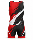 Custom Wrestling Singlet | Wholesale Two Piece Wrestling Uniform | Red Black White | Apparels Bridge