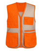 Hunting and Shooting Vest – Orange and Beige | B2B Low MOQ