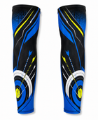 Custom Archery Arm Sleeves – Blue Black Sublimated Team Shooting Accessories