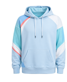 Custom Lacrosse Hoodie – Light Blue Wholesale Team Pullover Hoodie