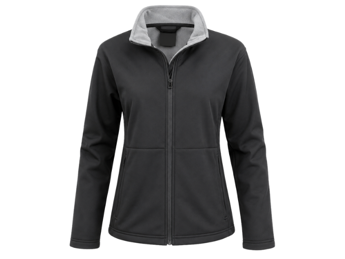 Ladies Soft Shell Jacket Black  B2B Low MOQ Custom Women’s Work Jacket Manufacturer design preview