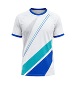Custom White Blue Climbing Competition Team Shirt | Wholesale Teamwear