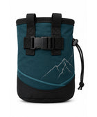 Climbing Chalk Bag – Custom Teal Grey Mountain Design Wholesale
