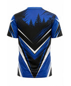 Blue & Black Disc Golf Jersey – Team Performance Sportswear, Wholesale Bulk, Low MOQ