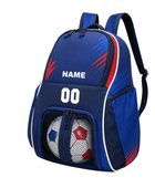 Custom Navy Blue Soccer Backpack | Wholesale Team Gear Bag for Bulk Orders
