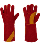 Wholesale Welders Gauntlet Red/Yellow B2B Low MOQ Workwear Gloves
