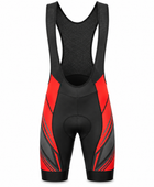 Custom Cycling Bib Shorts | Wholesale Cycling Team Bibs | Black Red | Apparels Bridge