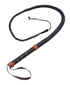 Braided Hunting Leather Whip – Black and Brown | B2B Low MOQ