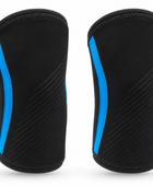 Custom Powerlifting Knee Sleeves | Wholesale Compression Knee Sleeves | Black Blue | Apparels Bridge