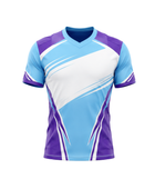 Purple and blue Custom Rugby Jersey – Wholesale Bulk Team Kit, Low MOQ, B2B Performance Apparel