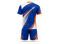 White, Blue & Orange Archery Uniform – Bulk Team Jersey & Shorts, Low MOQ, Wholesale Performance Set