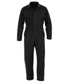 Workshop Coveralls – Low MOQ B2B Mechanic Overalls with Storm Flap in Black