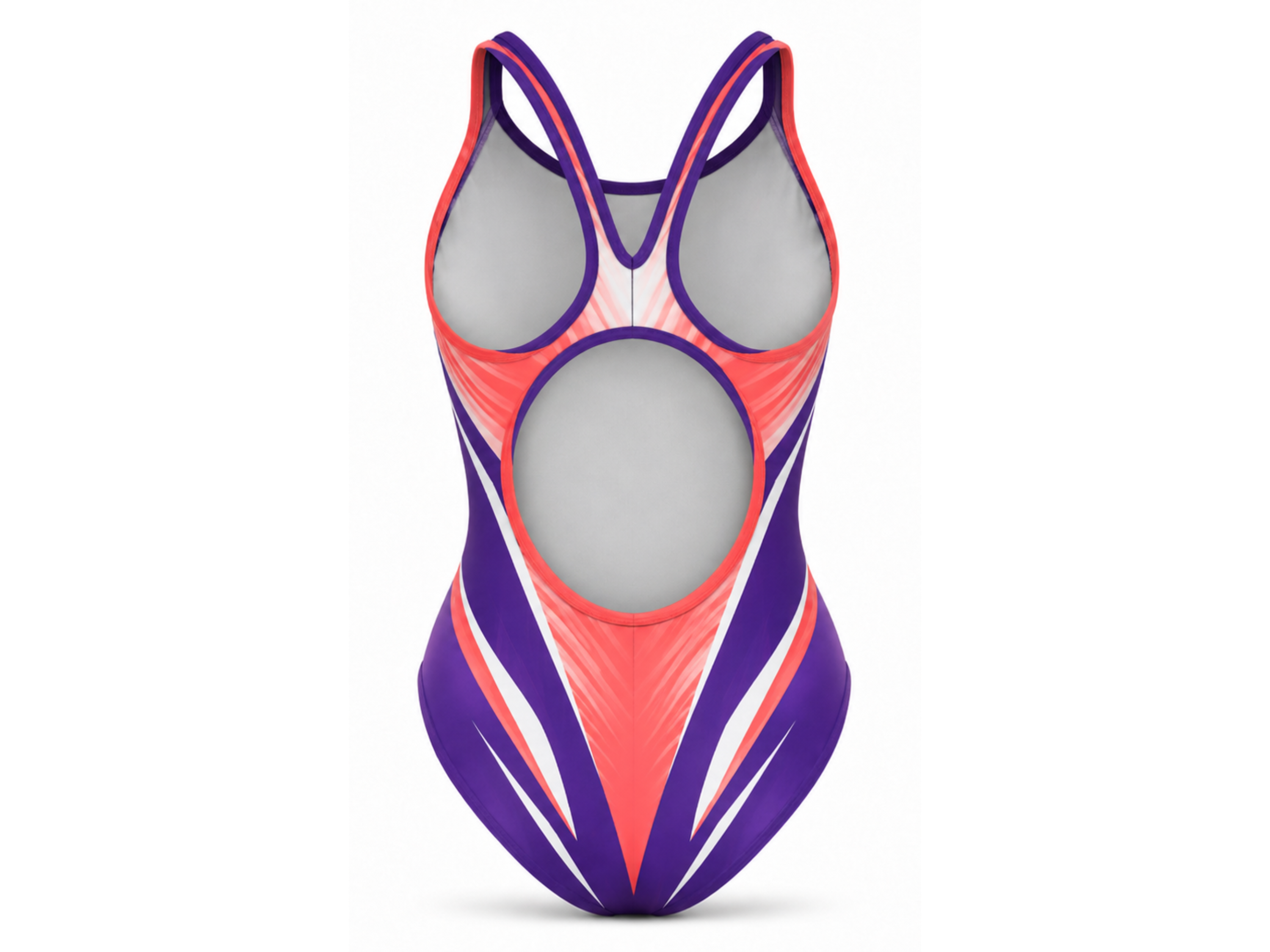 Custom Swim Team Suit – Coral Purple Wholesale Team Swimsuit