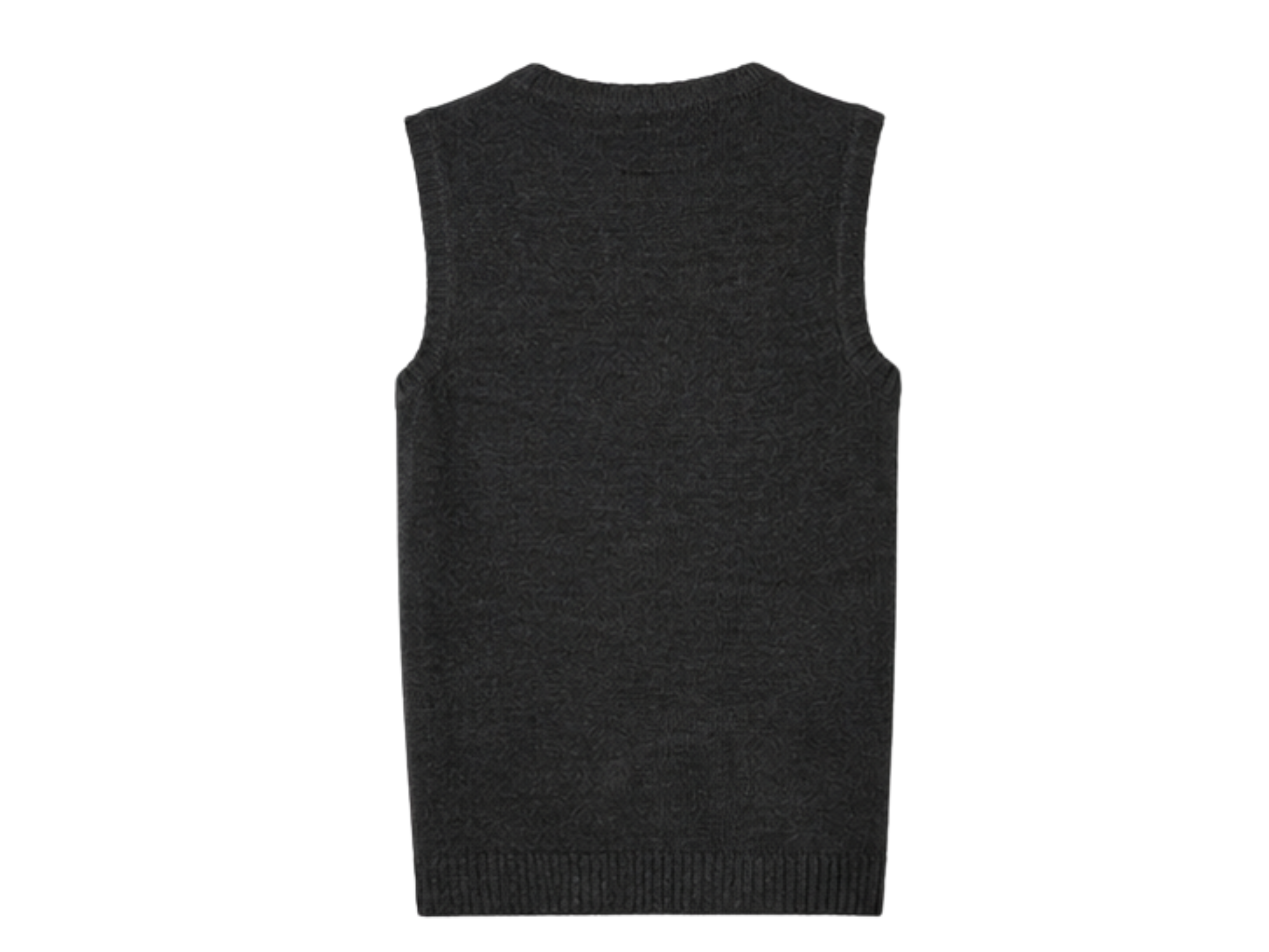 School V-Neck Sweater Vest Charcoal Grey | B2B Low MOQ Wholesale Manufacturer