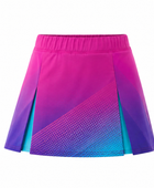 Custom Pink Purple Women’s Badminton Skort – Wholesale Teamwear