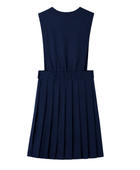 School V-Neck Pleated Jumper Navy Blue | B2B Low MOQ Wholesale Manufacturer