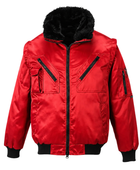 B2B Pilot Jacket Red Low MOQ Workwear Jacket Manufacturer
