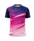 Custom Navy Pink Badminton Training Shirt – Wholesale Team Jersey