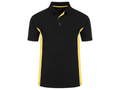 B2B Workwear Polo Shirt Black/Yellow Electrician Low MOQ Custom